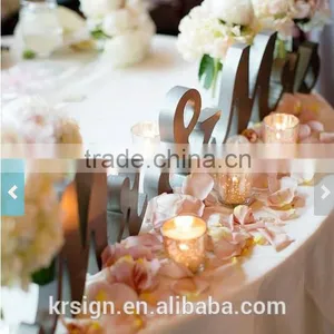 2016 New Design Stainless Steel Number Signs,table Decoration Letter for Wedding Reception thumbnail-2