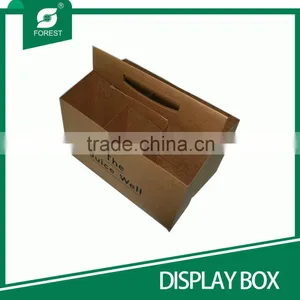 CHINA FACTORY SUPPLIER CUSTOM MADE BROWN PAPER DISPLAY BEER BOX SIX WINE BOTTLES HOLDERS thumbnail-1