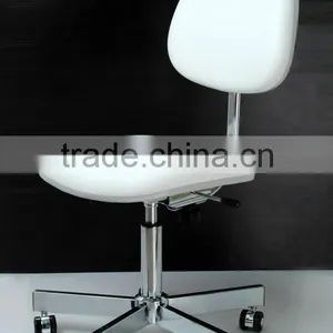 Adjustable Leather Lab Stool Chair thumbnail-3
