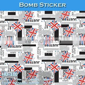 HD-110 CARLIKE Air Bubble Free Color Printing Beautiful Car Sticker Bomb thumbnail-1