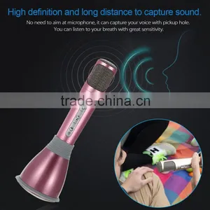 Mobile Phone Computer Tablet Bluetooth Handheld Speaker Portable KTV Karaoke Player Condenser Microphone Singing Record K068 thumbnail-2