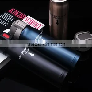 High Quality One Touch Lock Lid Insulated Stainless Steel Water Bottle Quality Choice thumbnail-5