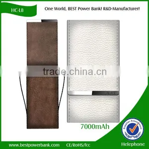 2016 Outdoor Leather Power Bank Battery Charger for Mobile thumbnail-3