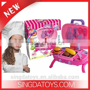 Hot Sale Kids Kitchen BBQ Play Set With Sounds and Accessories thumbnail-1