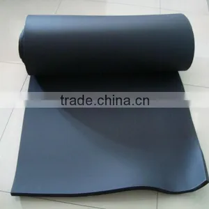 Black NBR-PVC Fireproof Nitrile Foam Rubber Thermal Insulation Sheet thumbnail-1
