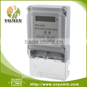 China Manufactory Single Phase Two Wire Electric Energy Meter, YEM313 Energy Meter/ thumbnail-1