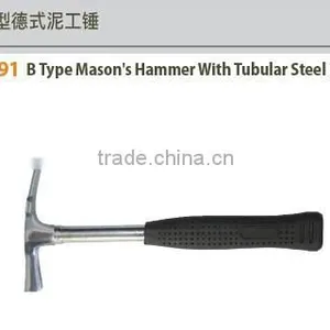 B Type Mason's Hammer With Tubular Steel Handle thumbnail-1