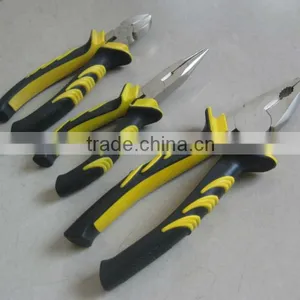 3PCS Tools Set, Hardware Tools Kit, Combination Pliers, Long Nose Pliers, Diagonal Cutter Pliers thumbnail-2