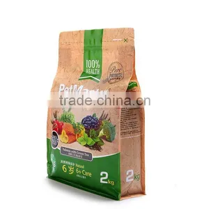 Custom Printed Flat Bottom Quad Seal Pouch Food Packaging Bag thumbnail-1