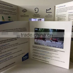2014 Super Hot 7" Paper Video Booklet, 7" Video Brochure Card, Card Video thumbnail-1