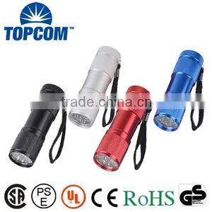 Best 9 LED Mini Aluminum Flashlight Torch for Promotion thumbnail-1