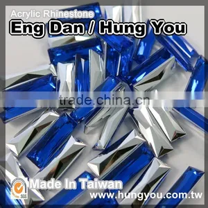 High Quality Bulk Lustrous Oblong Shaped Point Back Imitation Gemstones thumbnail-2