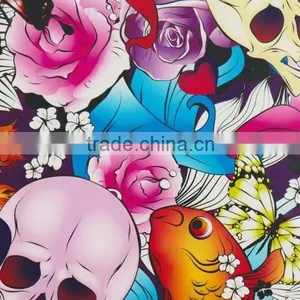 100cm Width Skull Pattern Hydrographic Water Transfer Cubic Printing Film Hydro Dip Film RQ024 thumbnail-6