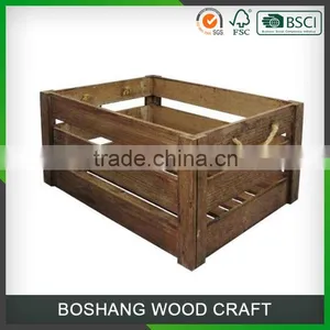 Custom New Design Wine Crate Wooden Box thumbnail-1