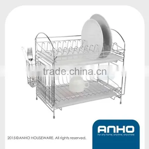 Kitchen Wire Dish Rack With Cutlery and Plate Holder thumbnail-1