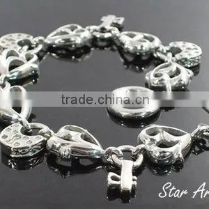 2013 New Fashion Jewelry,wholesale Good Quality Bracelets,stainless Steel Flower Bracelet and Bangle B031 thumbnail-1