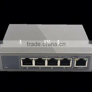With 4-port Poe Switch 4+1 Port Desktip Fast Ethernet Switch for Network Camera thumbnail-5