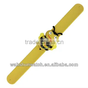 Funny Silicone Quartz Honeybee Case Shape Slap Watch for Children thumbnail-1