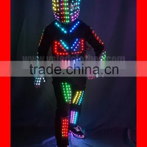 TC-067 Hip Hop Dance Apparel, LED Rope Light-up Costume, LED Tron Costume thumbnail-4