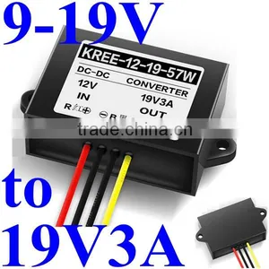 dc Voltage Regulator 9-19V 12V 15V Step up to 19V 3A 57W Boost Converter Power Supply Module Waterproof for Bus Led Screen thumbnail-1