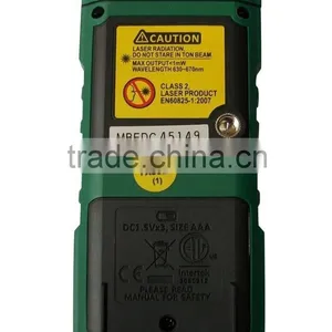 0.05-40 Meters Laser Distance Meter Measurer Range Finder Built-in Bubble Level Leveler Ruler thumbnail-2