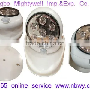 Wireless Motion Sensor 7 LED Safety Light---360 Degree Rotation - Indoor/Outdoor thumbnail-2