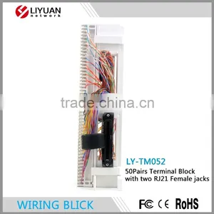 LY-TM052 66M 50 Pairs Terminal Block With 2 Rj21 Jack Network Interface Block thumbnail-5