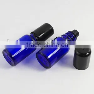 10ml Perfume Roller Ball Bottle Blue Glass Stainless Steel Bead Bottle thumbnail-4