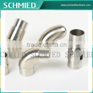 Stainless Steel Rail System Adjustable Angle Pipe, Elbow for 42.4mm,50.8mm thumbnail-2