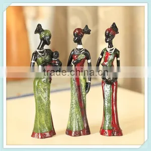 Creative Women Sculpture Africa Little Girl Figurine thumbnail-4