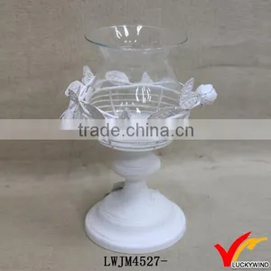 Handcrafted White Crystal Tealight Candle Holders thumbnail-1