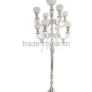 Wedding Candelabra Centerpieces , Royal Wedding Candelabra , Silver Wedding Centerpiece thumbnail-4
