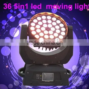 Promotional High Power 36*15w Disco Light 5in1 Rgbw Dmx Zoom Wash Beam Led Moving Head thumbnail-2
