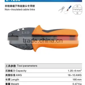 LSD Experience Production for 10yearsCE ROHS Good Qutails Pliers for Non-insulated Cable Links L-1256, 6mm2hand Crimping Tools thumbnail-2