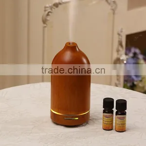 Wood+ABS+PP+Silicone Aroma Oils, Wooden Electric Ultrasonic Aroma Diffuser, 100ml Aroma Humidifier thumbnail-1