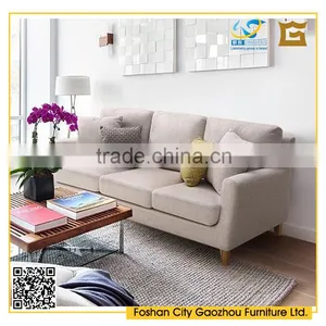 Modern Wooden Fabric Modular Sofa Living Room Furniture 1+2+3 in Nordic Style With Removable Cover thumbnail-3