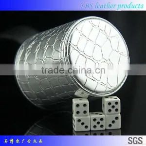 Wholesale Custom Genuine Leather Dice Cup With Dices thumbnail-1