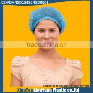 Disposable Nonwoven Single Ealstic Mop Cap thumbnail-1