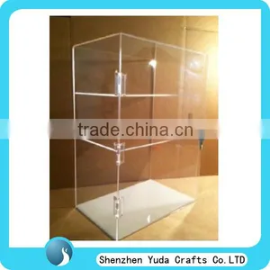 A-grade Perspex Display Box Acrylic Showcase Display With Key and Lock Wholesale Cheap thumbnail-1