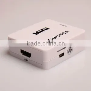 HDMI to VGA Cable Adpater HDMi to VGA With Audio Converter for HDMI Device to VGA Monitor thumbnail-1