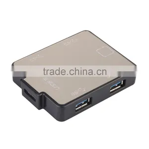 Square Usb Por Hub , 4 Port Usb 3.0 Hub From Usb Hub Suppliers With Aluminum Casing for PC and Laptop thumbnail-3