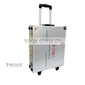 Custom Aluminum Traveling Display Case/quartz Marble Granite Stone Samples Display Box PX015 thumbnail-1
