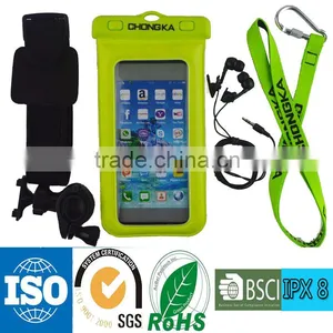 Underwater Waterproof Mobile Phone Bag Case With Bike Strap Mount thumbnail-1