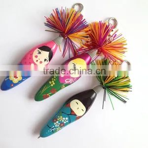 Cute Colorful Doll Pen/hair Pen/fasion Plastic Ball Pen thumbnail-1