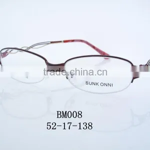 2016 New Arrived Metal Optic Frames BM008 Half Rimless thumbnail-1