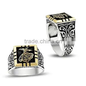 925K Sterling Silver Dervish Men Ring thumbnail-1