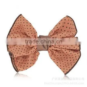 5 Inch Women Double Ribbon Bow Gilrs Hair Clip Satin Ribbon Bow Girl's Hairpins Headwear Accessories thumbnail-5