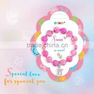 Adorable and Colorful Kids Jewelry Girls Clay Bead Bracelet thumbnail-1