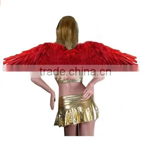 Large Feather Halloween Angel Wings 3 Colors Black, White , Red 114x33cm thumbnail-2