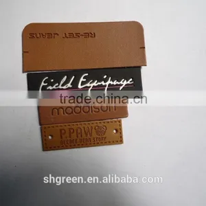 Silk Screeen Printing Apparel Leather Patch thumbnail-6